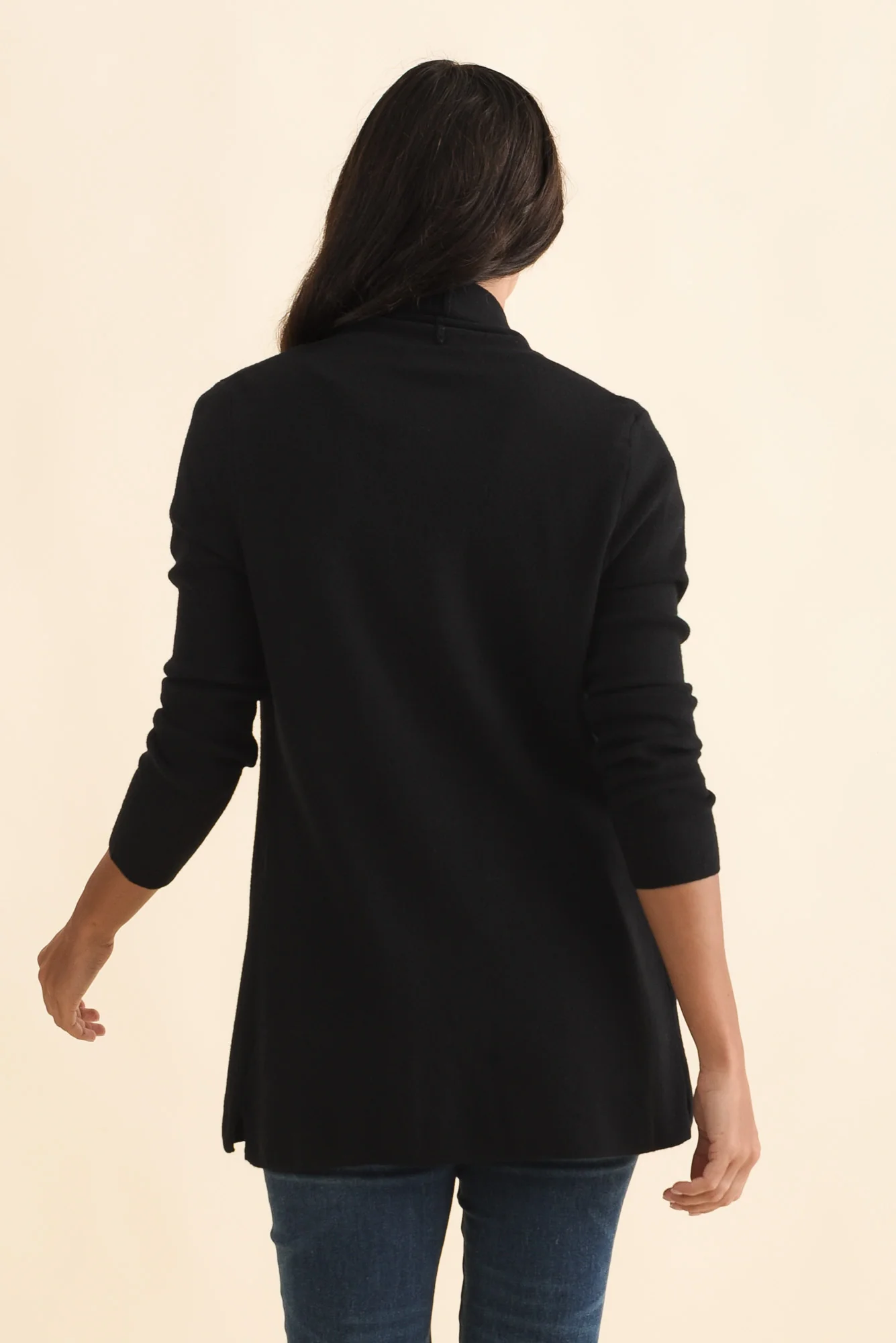 Abbott Black Knit Pocket Cardigan - Image 4