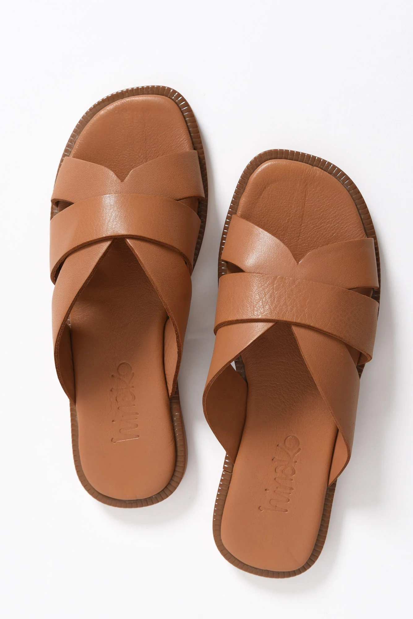 Adelaide Brandy Leather Slide - Image 4