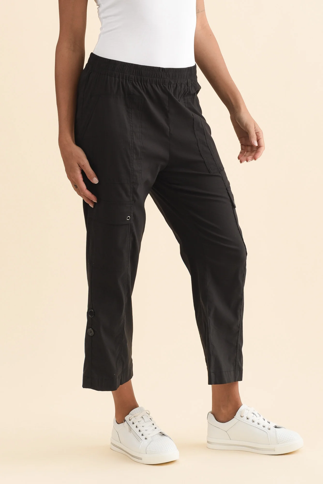 Air-Lite Black Stretch Cargo Pants - Image 3