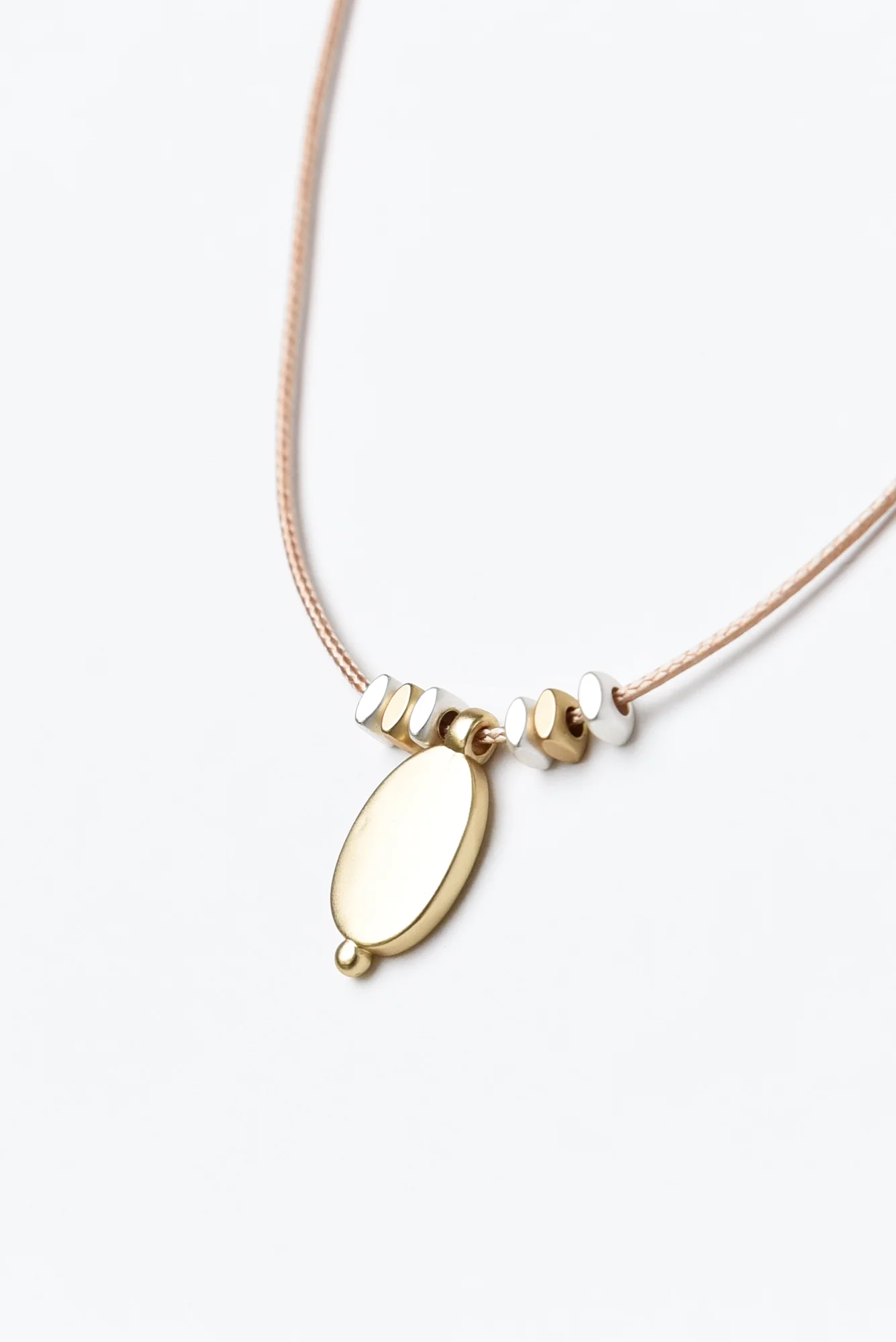 Allura Gold Oval Pendant Necklace - Image 2