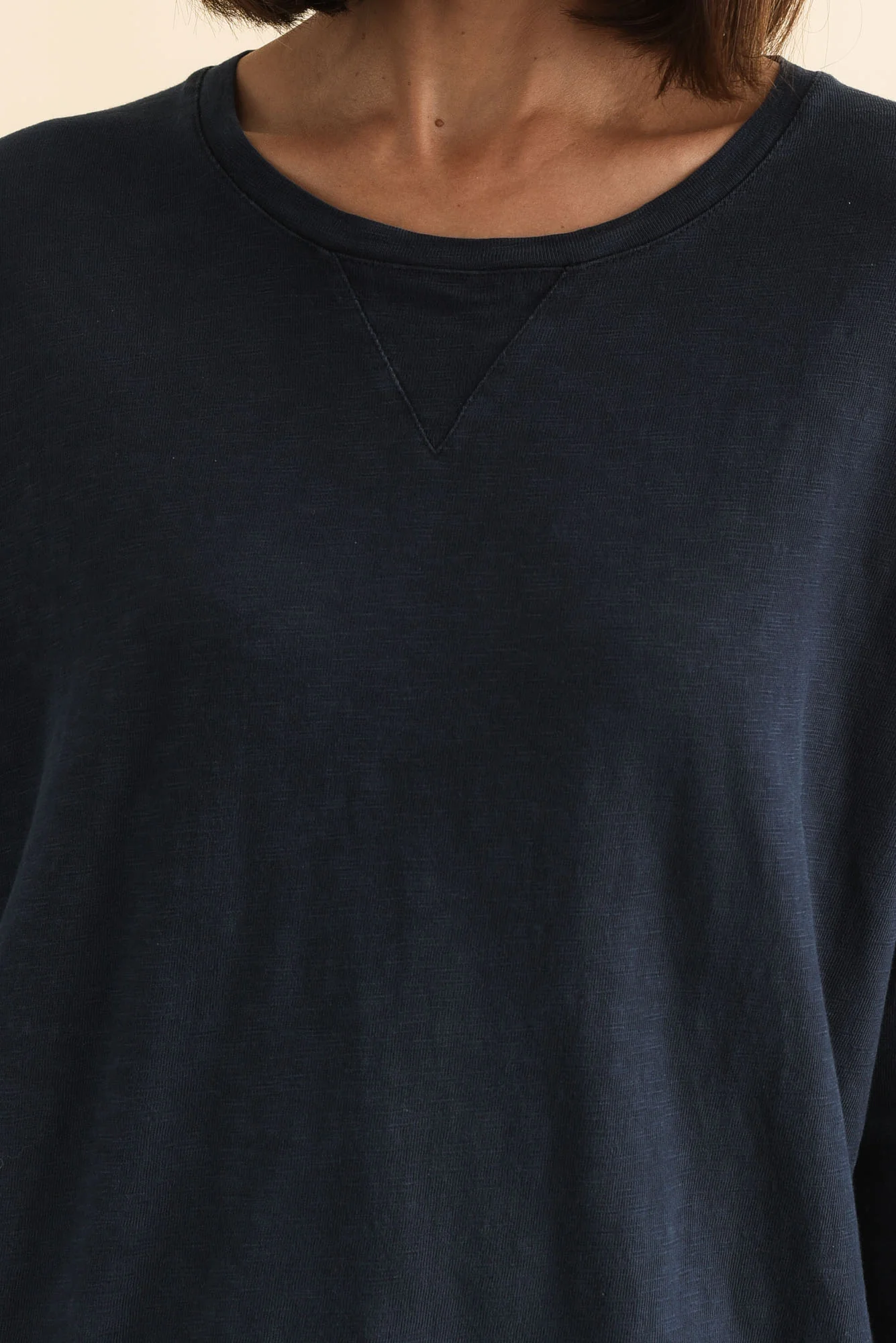 Annie Navy Cotton Top - Image 6