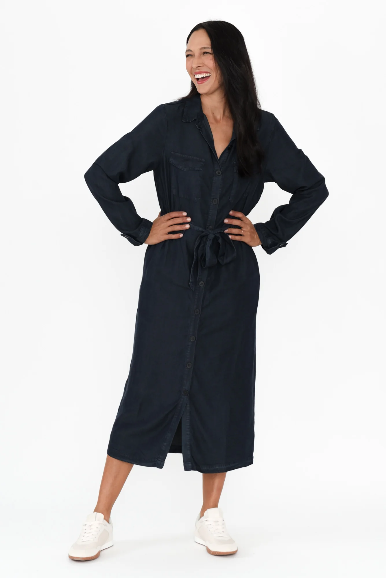 Betty Blue Lyocell Shirt Dress - Image 6