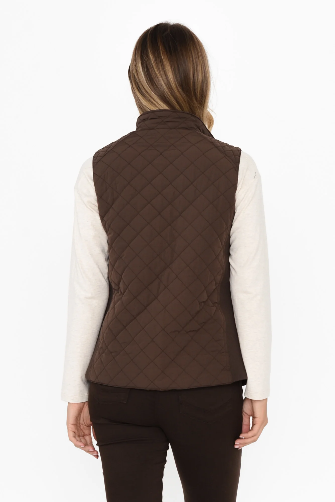 Brighton Chocolate Puffer Vest - Image 4