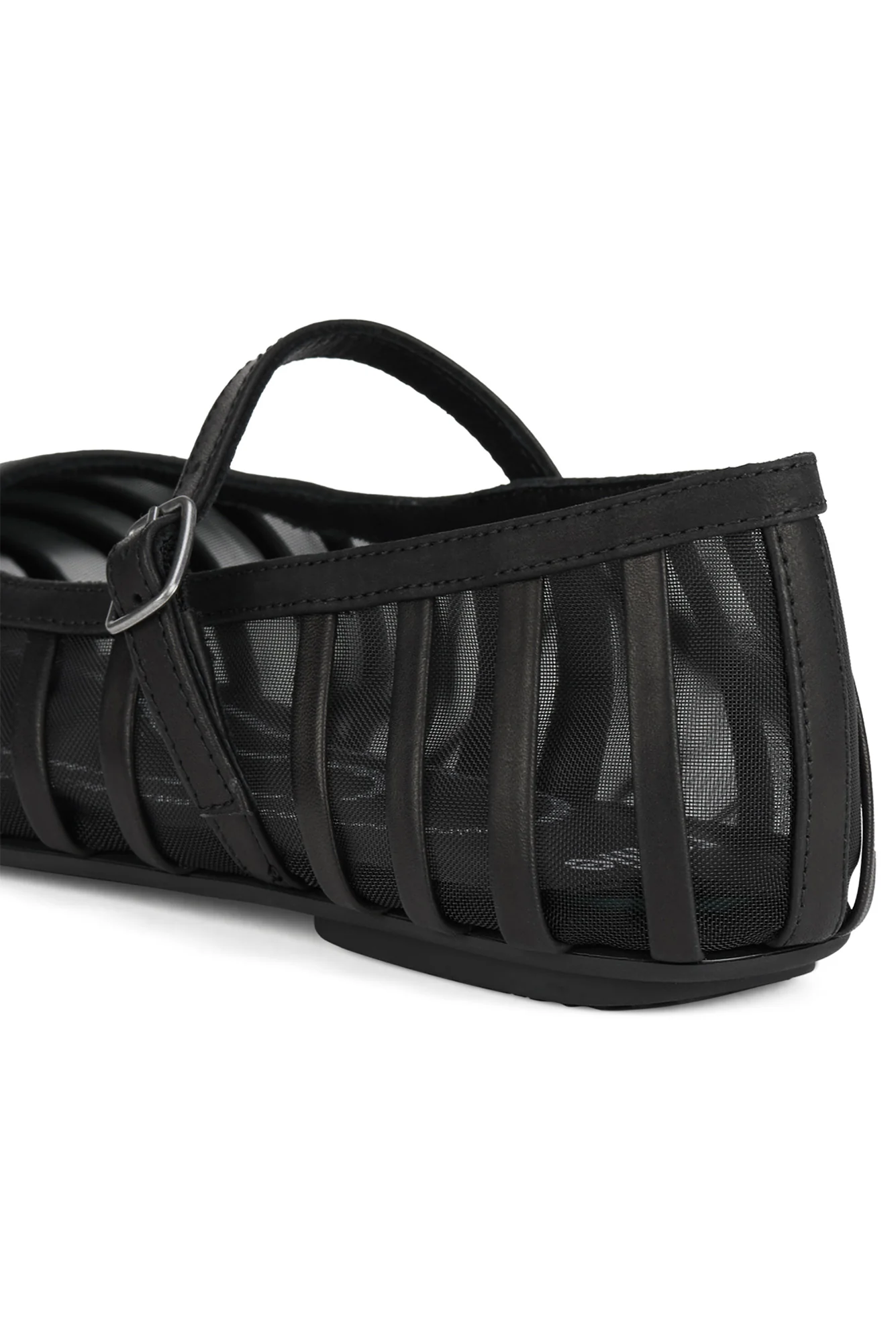 Clary Black Mesh Ballet Flat - Image 4
