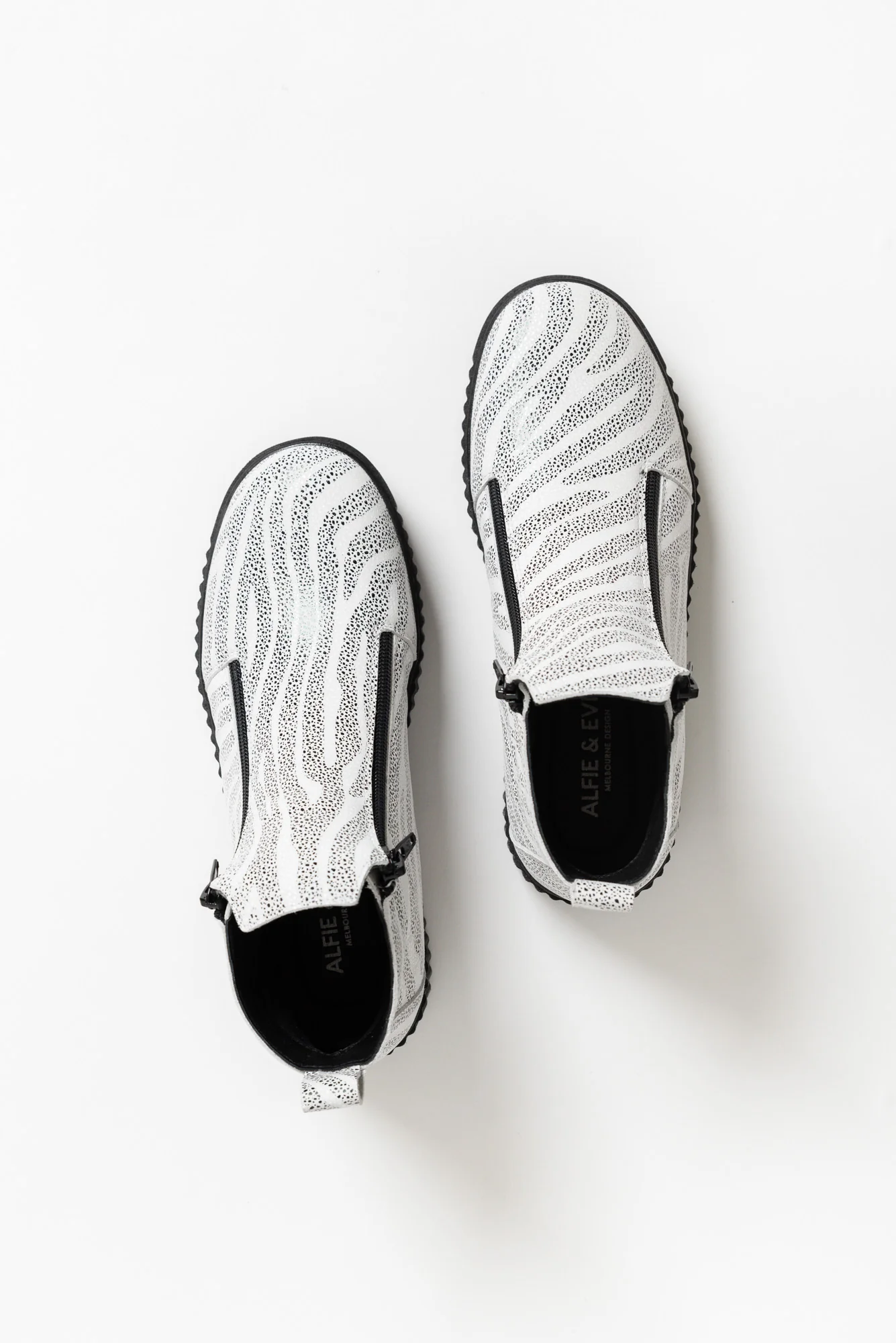 Davith White Zebra Ankle Boot - Image 4