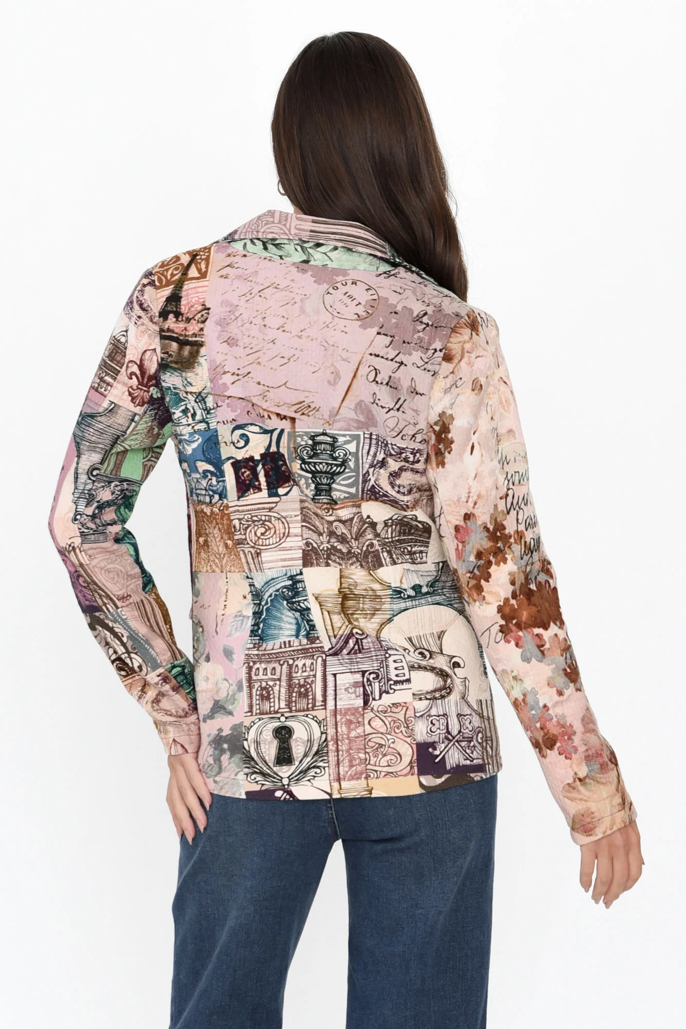 Dunstan Green Abstract Cotton Blazer - Image 4