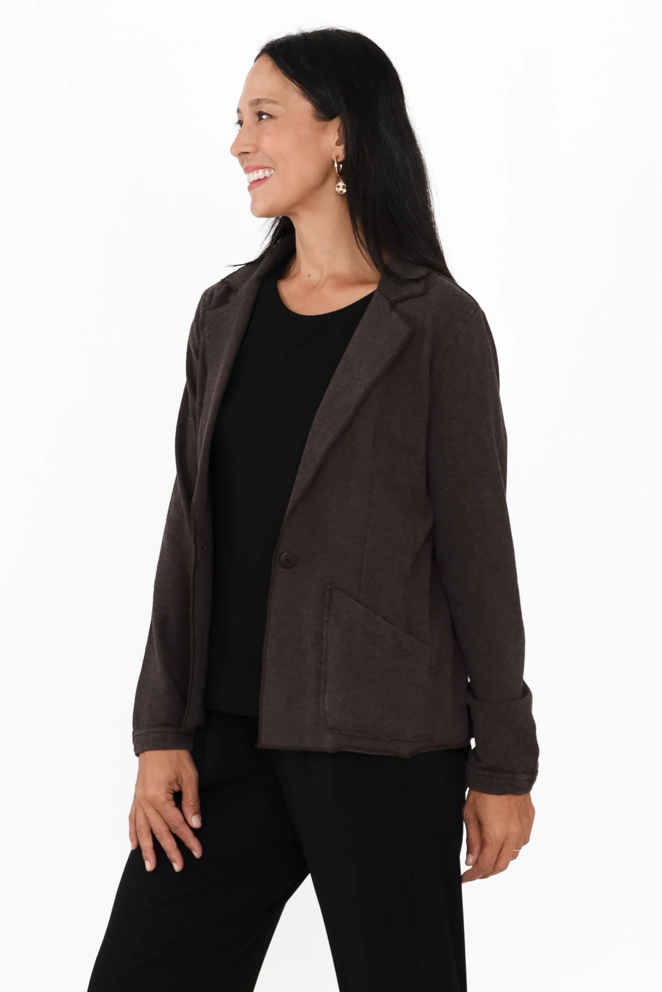 Elissa Brown Cotton Blazer - Image 4