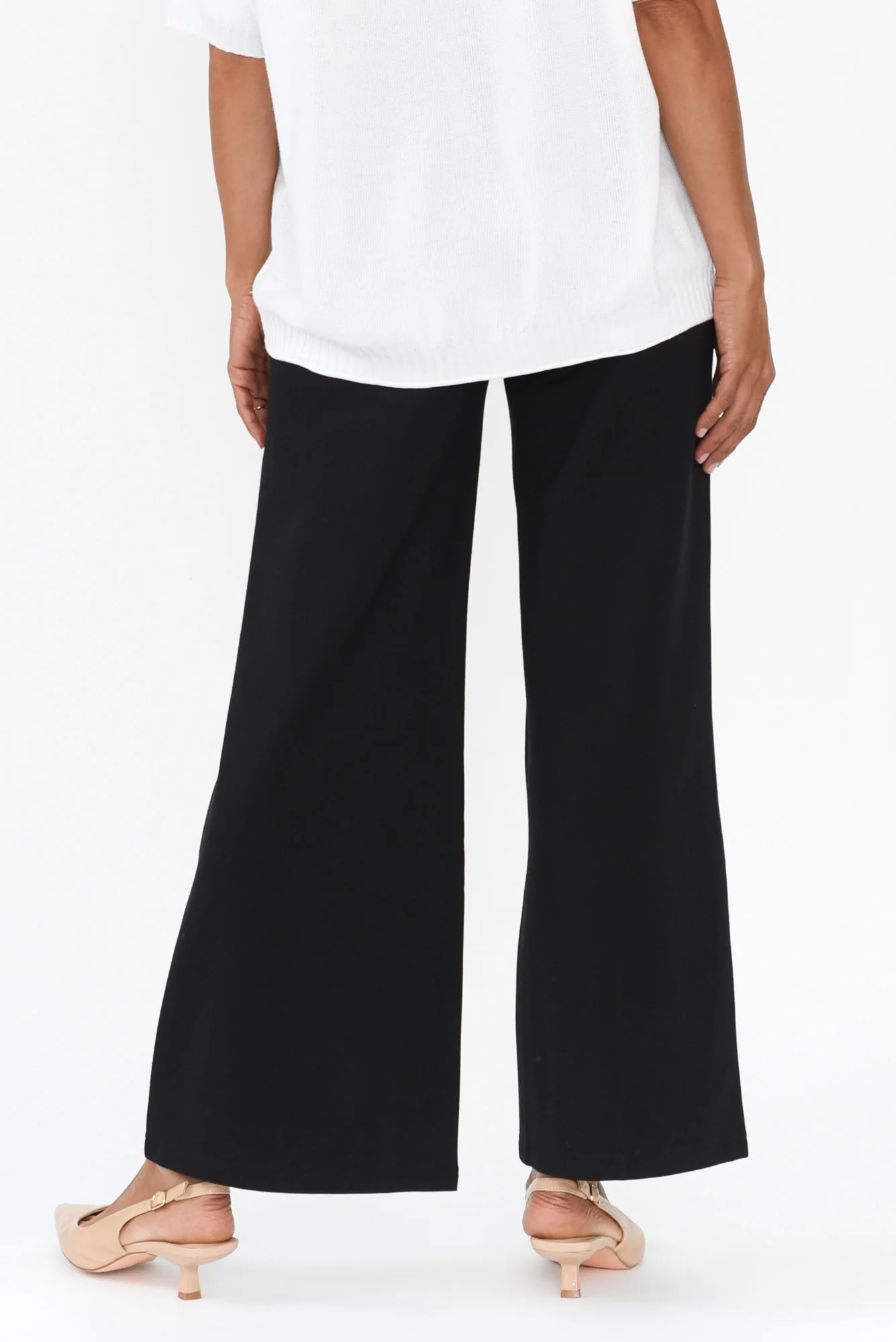 Elodie Wide Leg Ponte Pants - Image 4