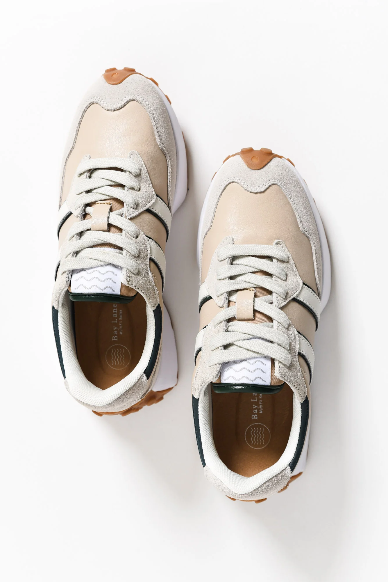 Flex Natural Stripe Leather Sneaker - Image 4