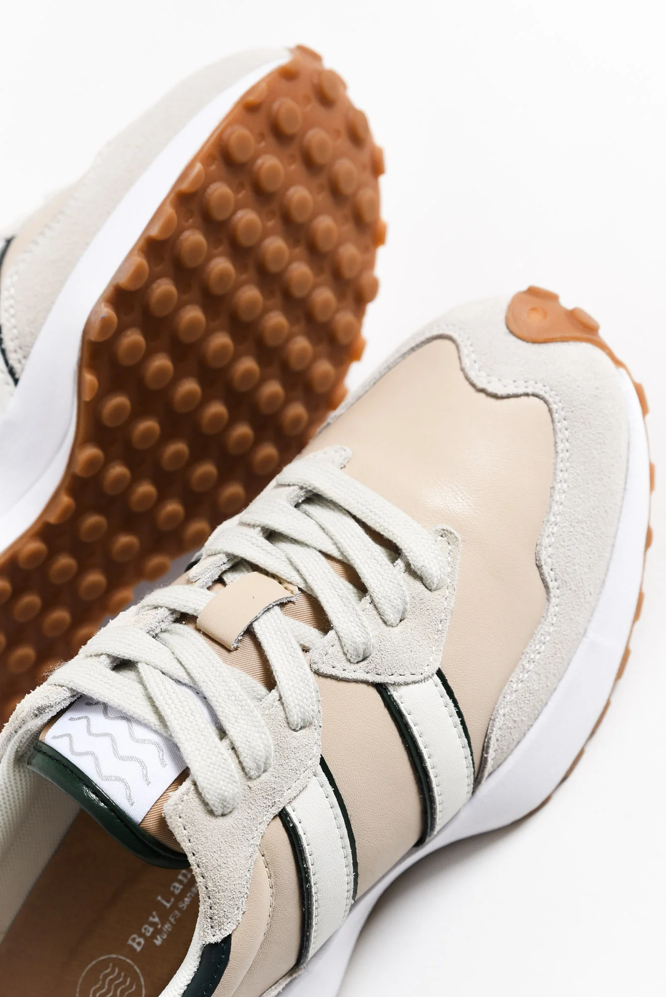 Flex Natural Stripe Leather Sneaker - Image 5