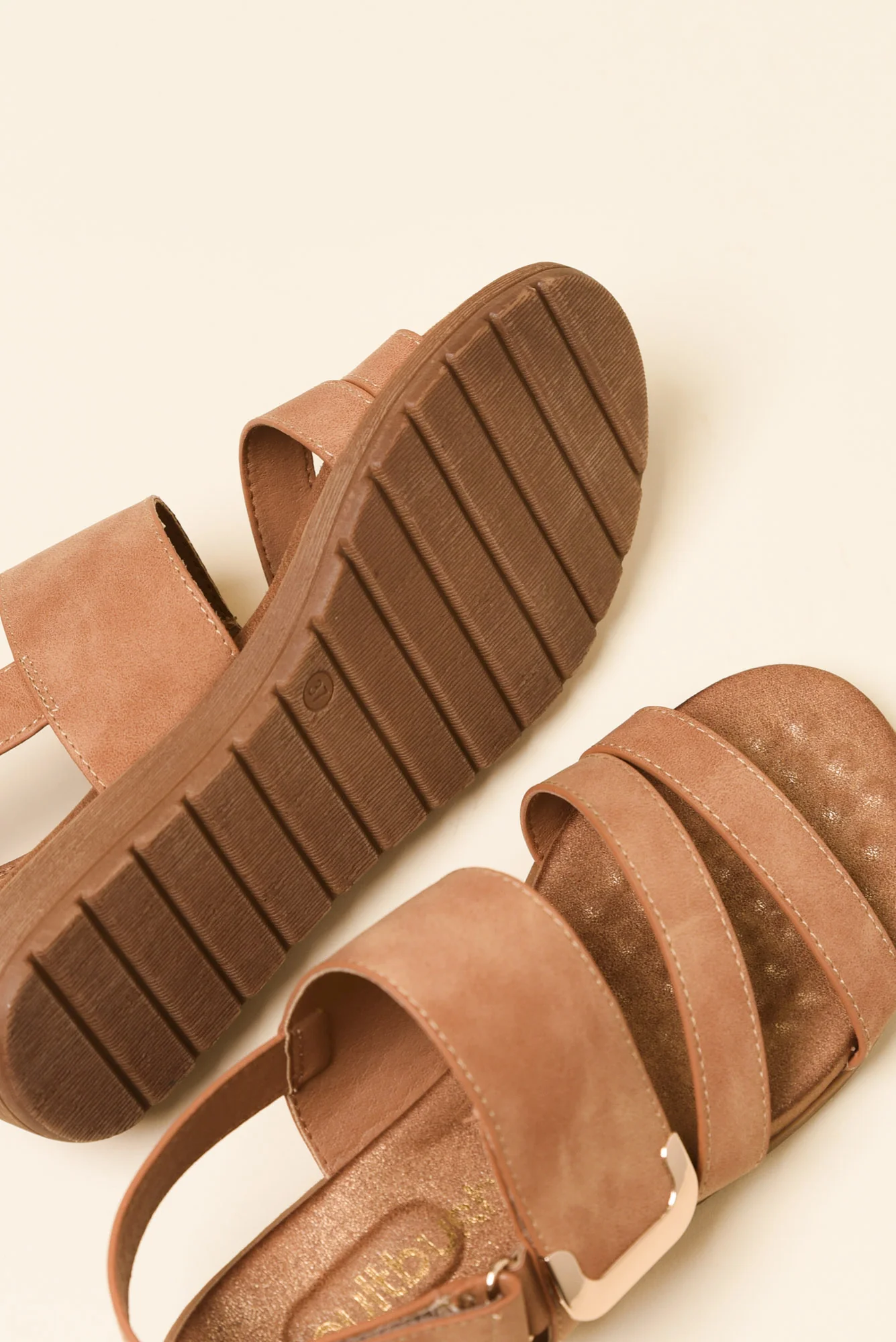 Flinders Tan Velcro Sandal - Image 4