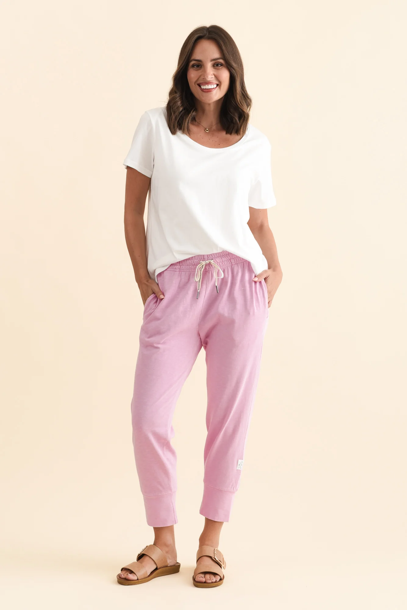 Fundamental Brunch Blush Cotton Sweatpants - Image 6