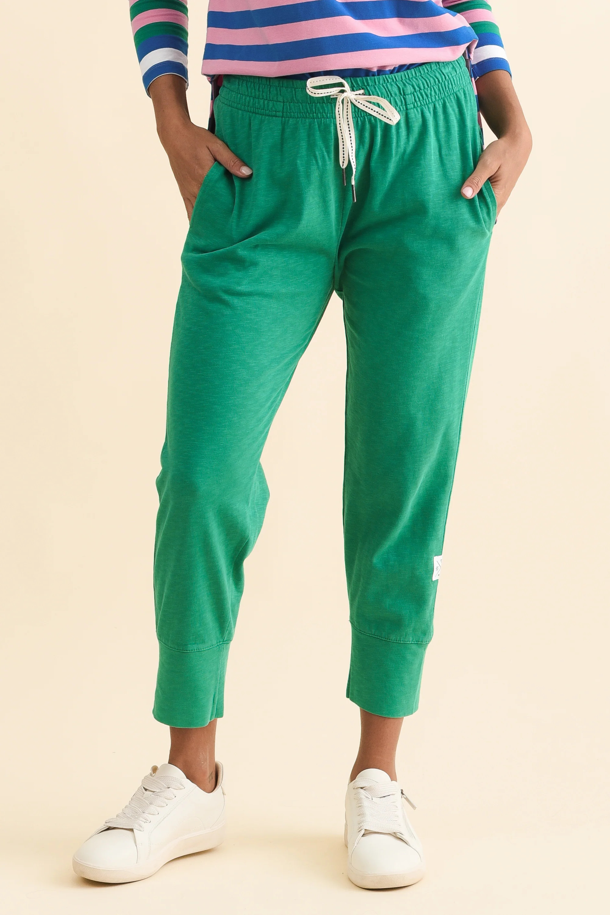 Fundamental Brunch Forest Green Cotton Sweatpants