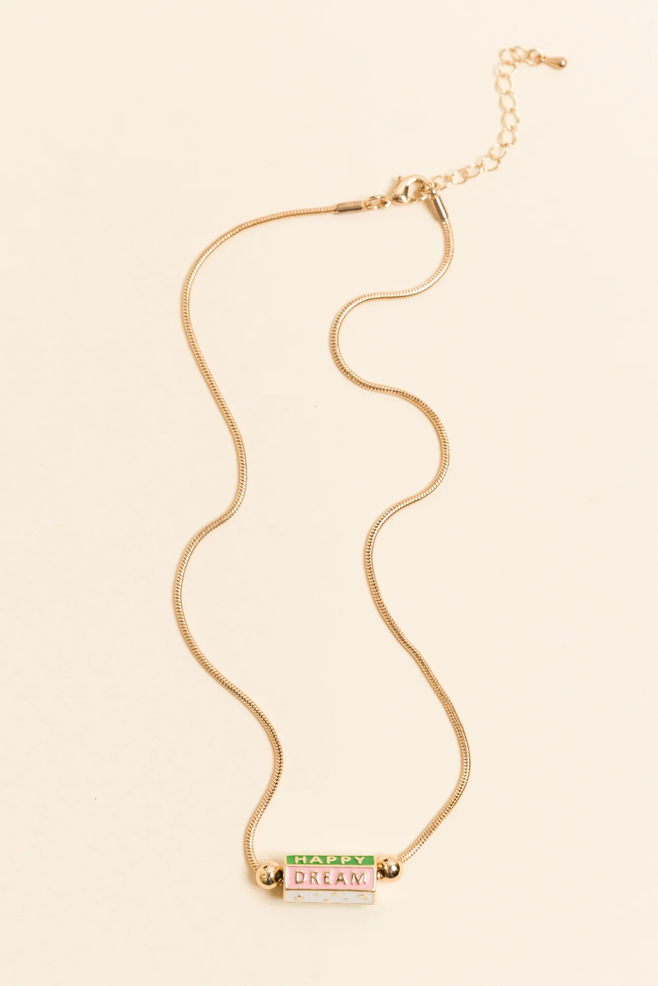 Gasly Gold Happy Chain Necklace