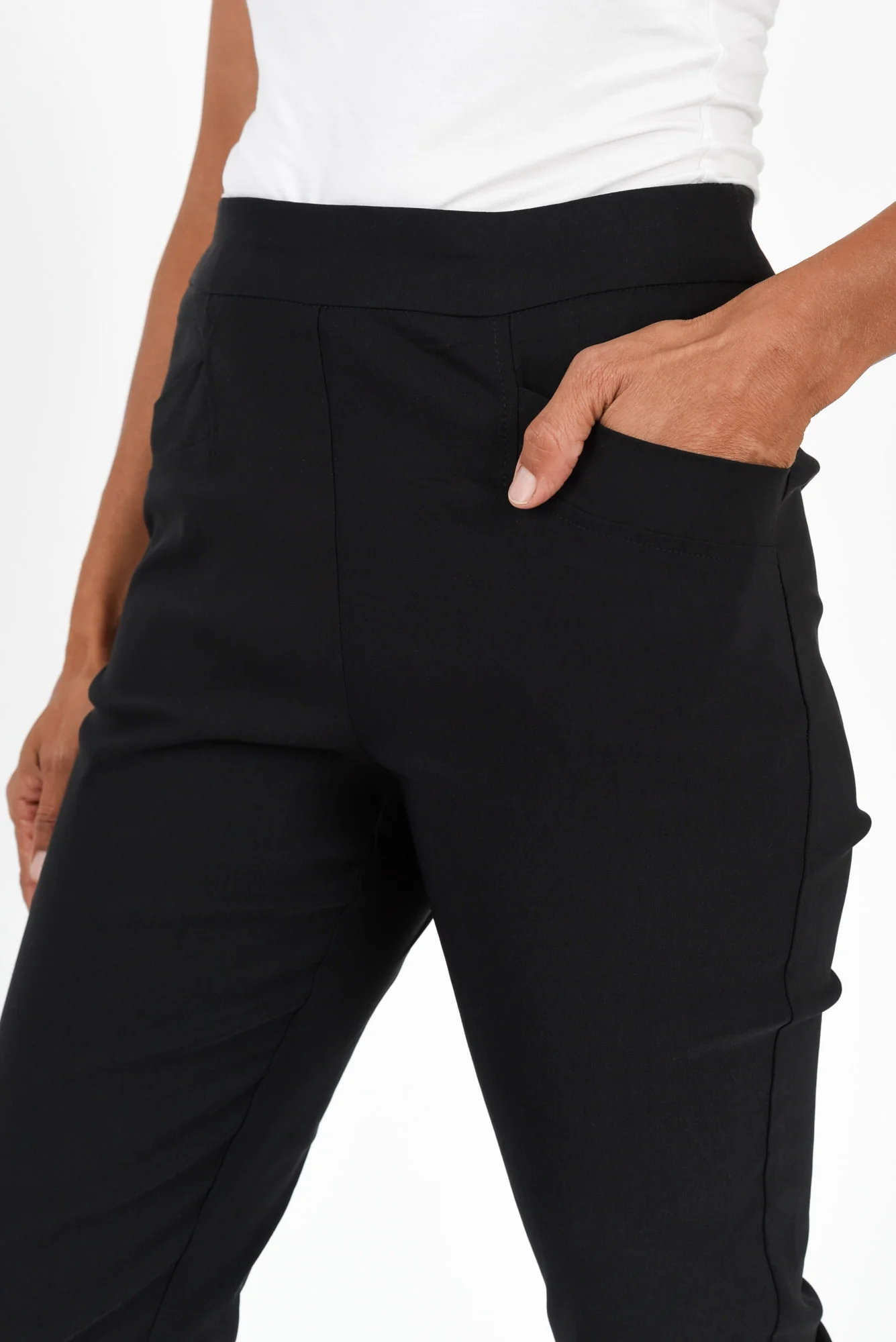 Harbour Black Stretch Pants - Image 4