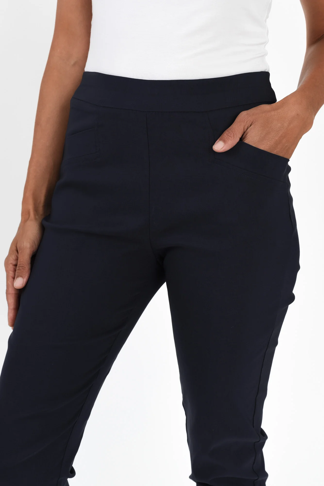 Harbour Navy Stretch Pants - Image 4