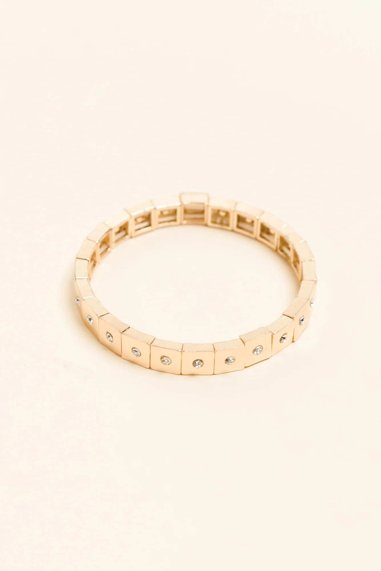 Isobel Gold Crystal Beaded Bracelet