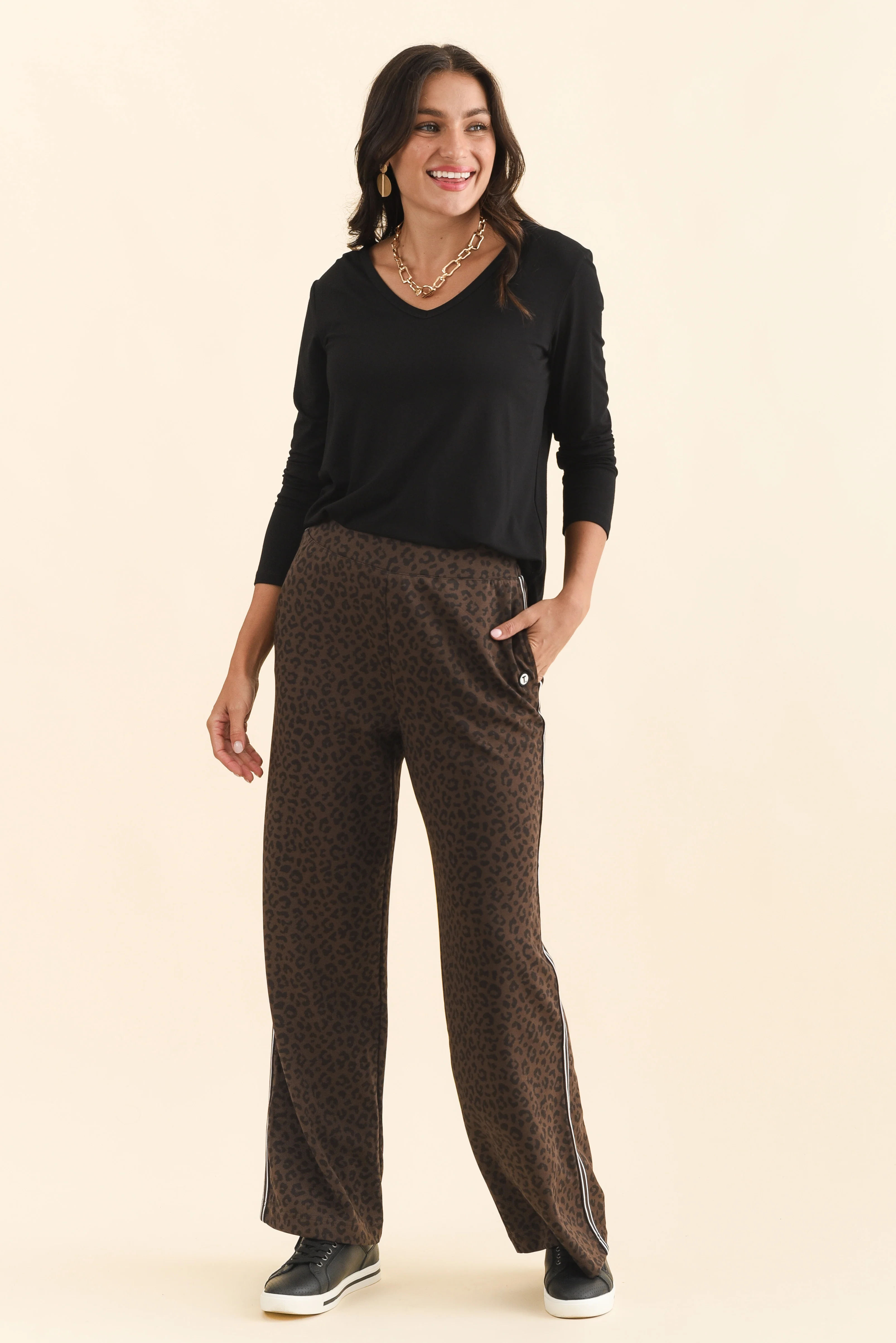 Jason Brown Leopard Sweatpants - Image 2