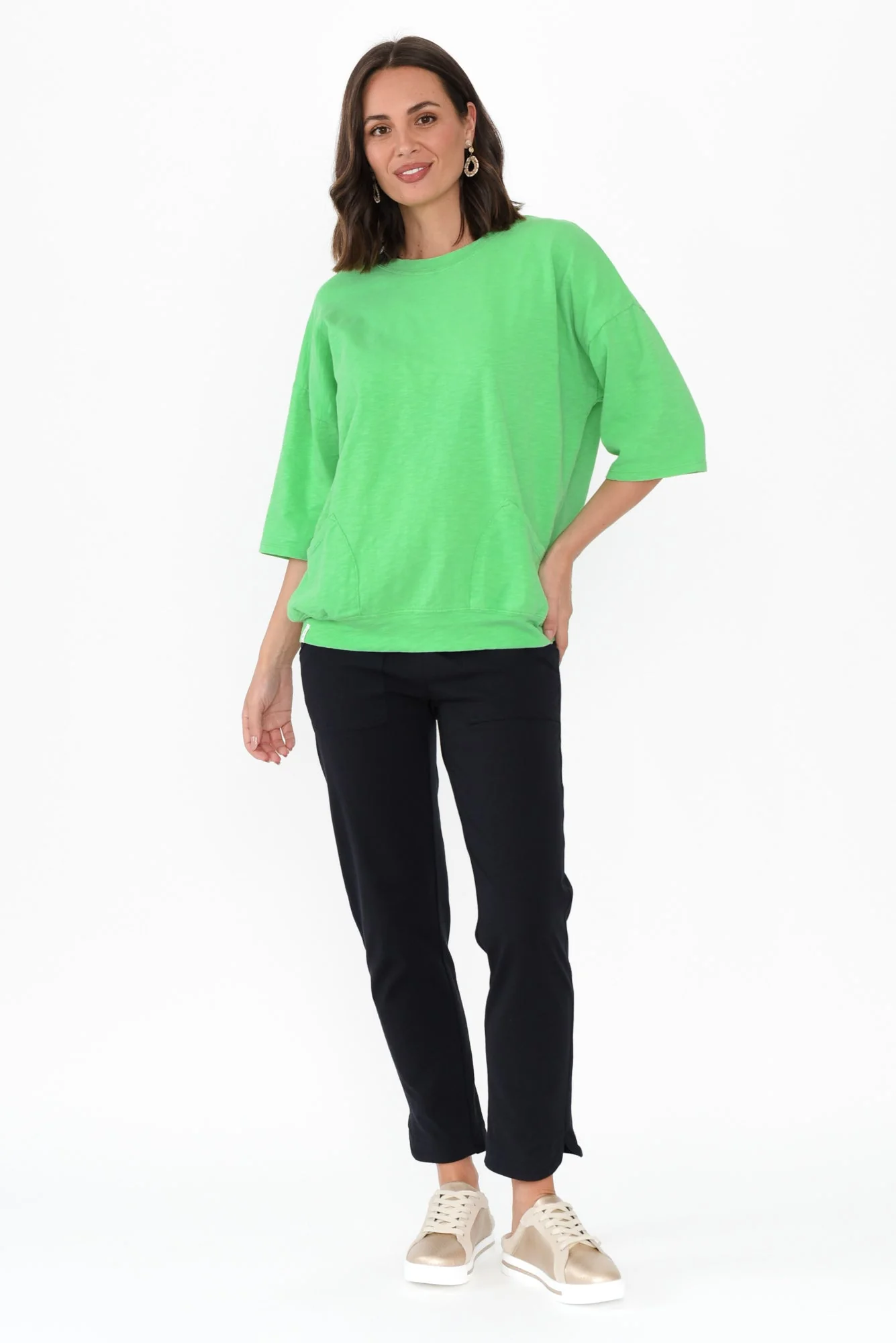 Mazie Green Cotton Sweat - Image 2