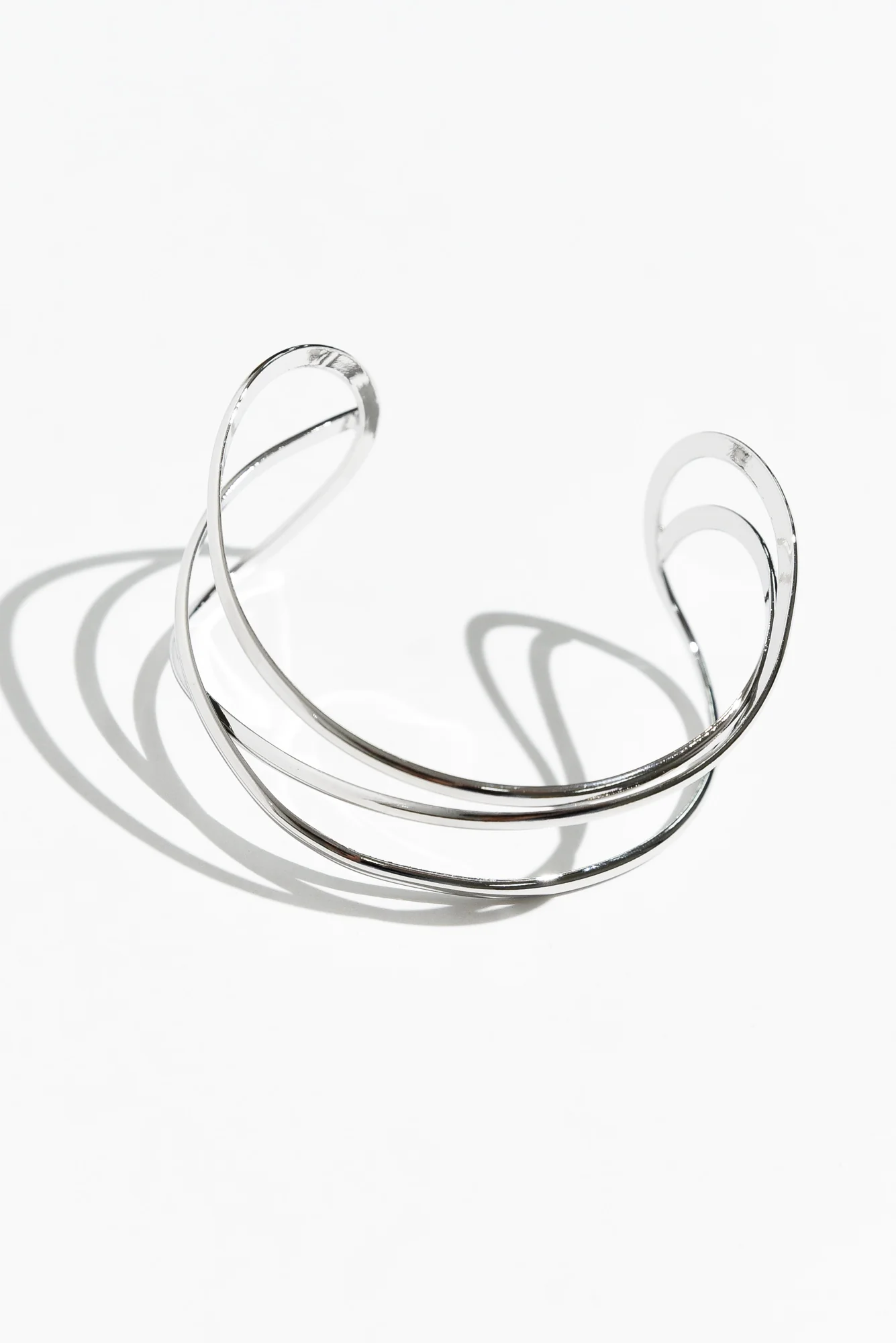 Nias Silver Twist Cuff - Image 2