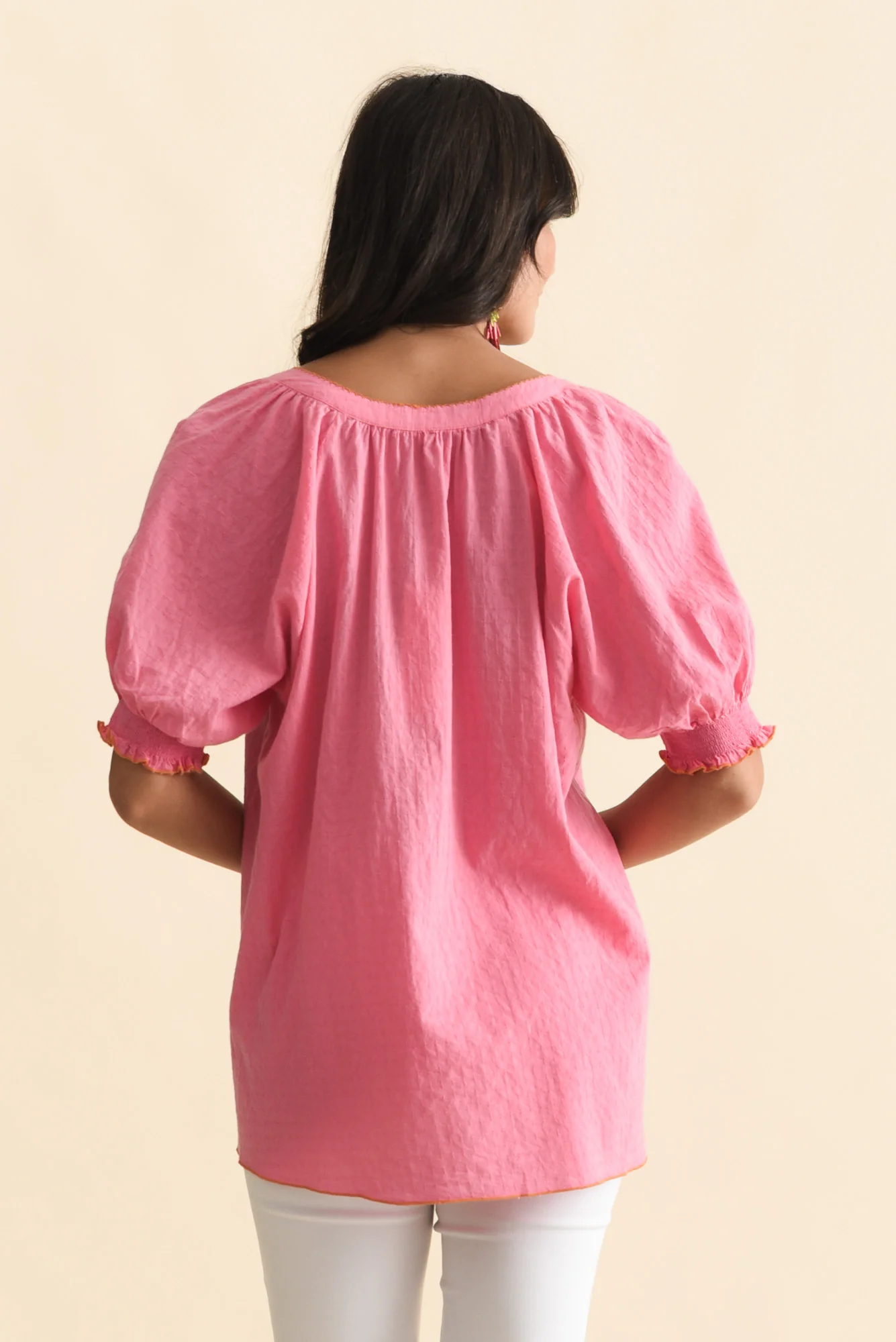 Pina Pink Tropical Cotton Top - Image 5