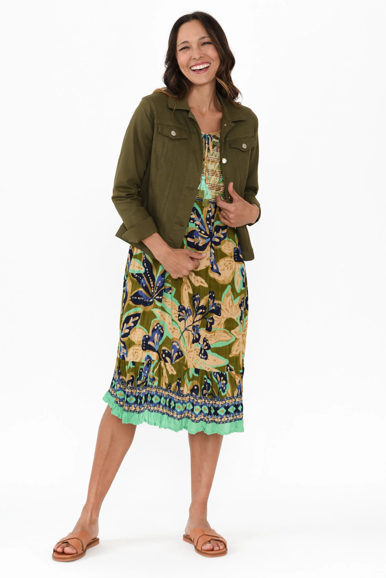 Siobhan Olive Stretch Jacket - Image 2