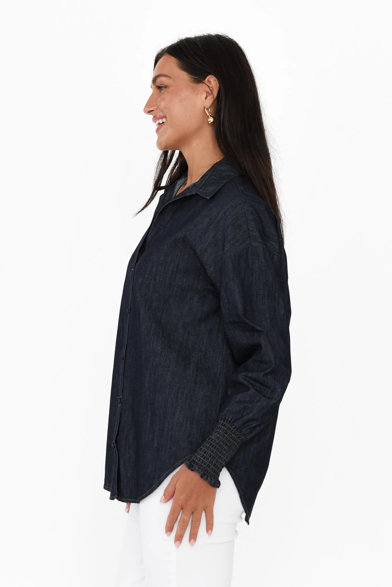 Sonderborg Indigo Denim Collared Shirt - Image 3