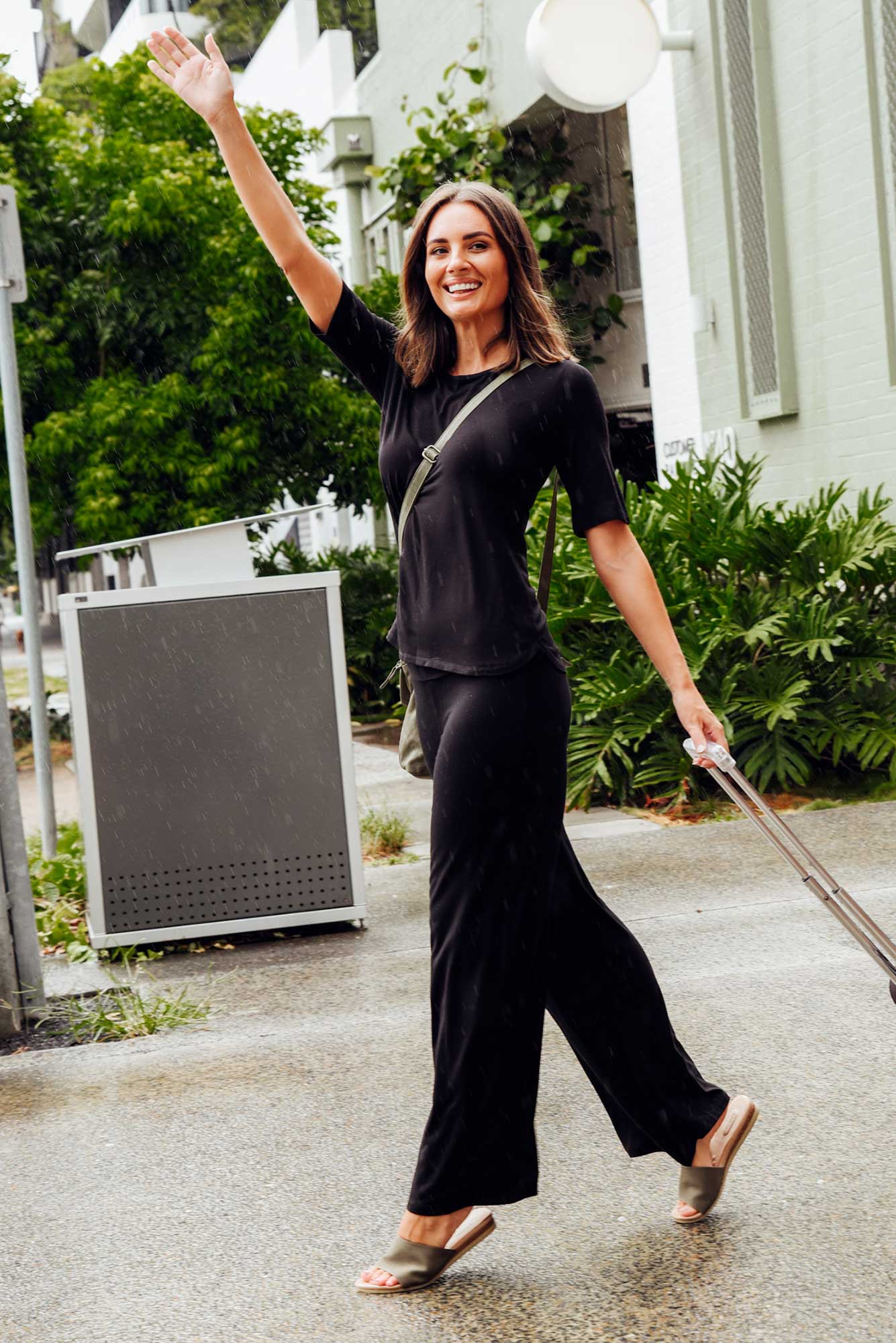 Sophie Black Bamboo Top - Image 2