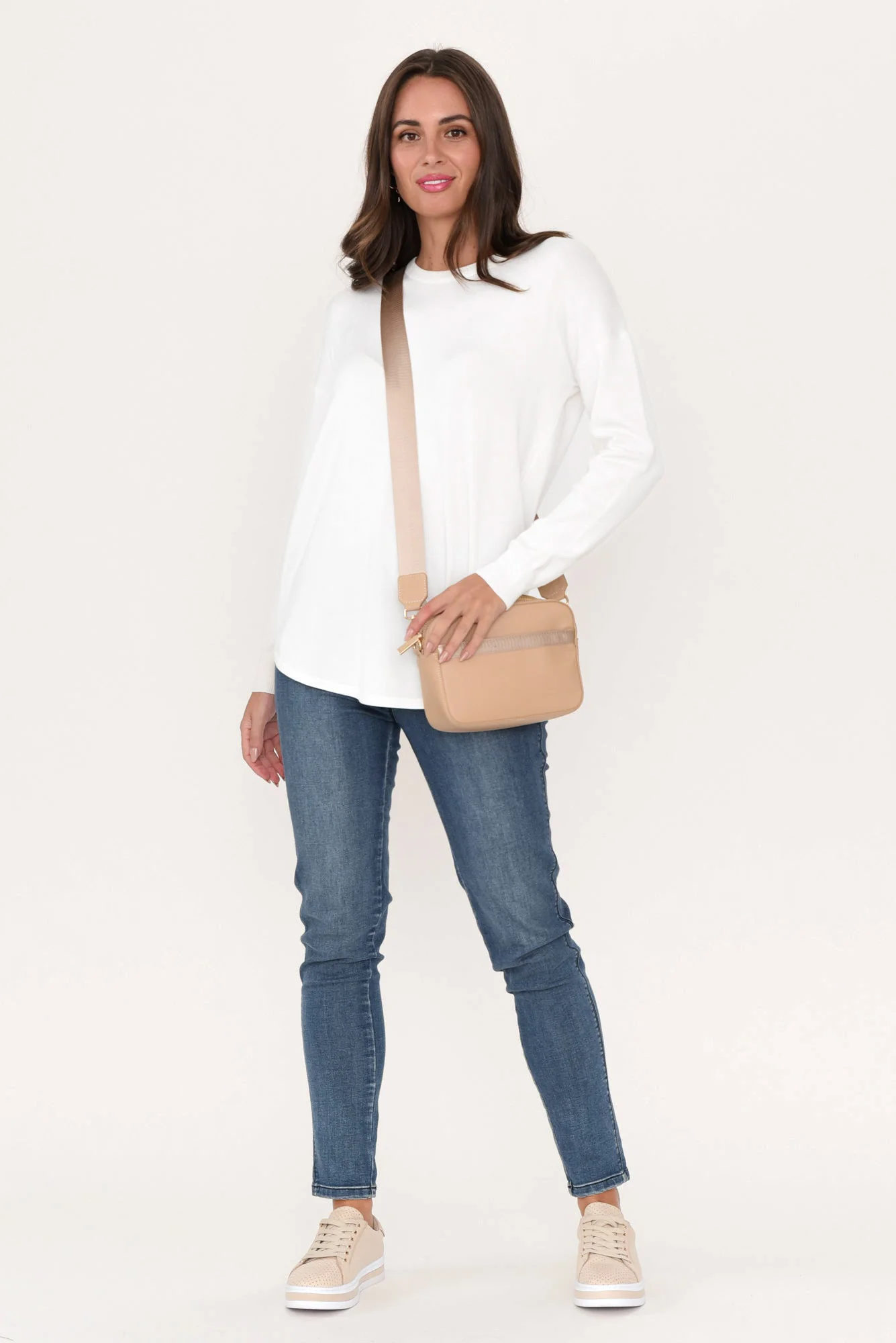 Sophie White Knit Jumper - Image 3