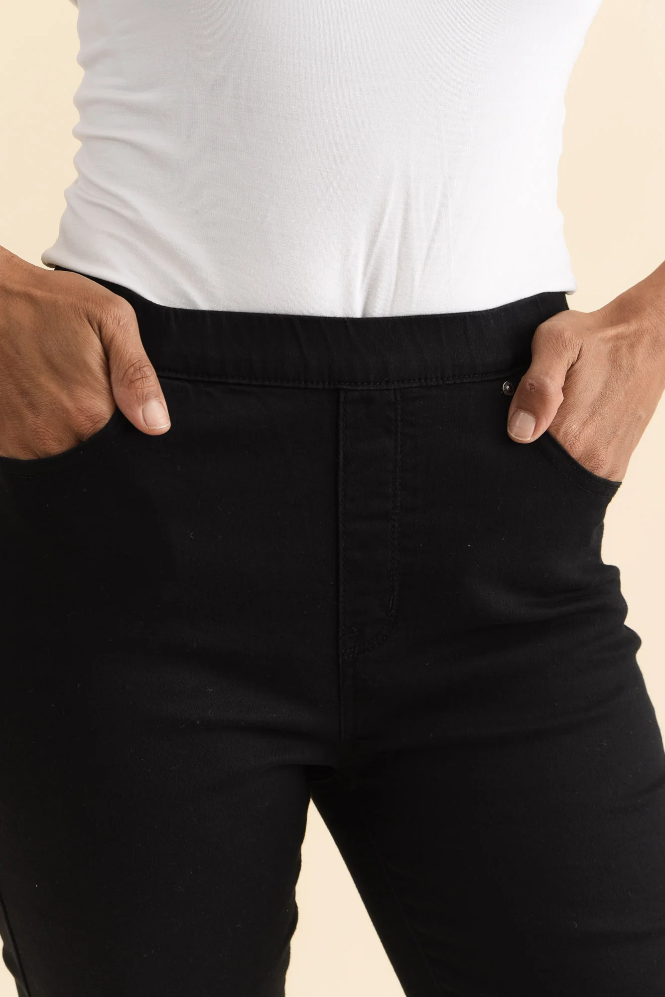 Zadie Black Denim Stretch Jeans - Image 6