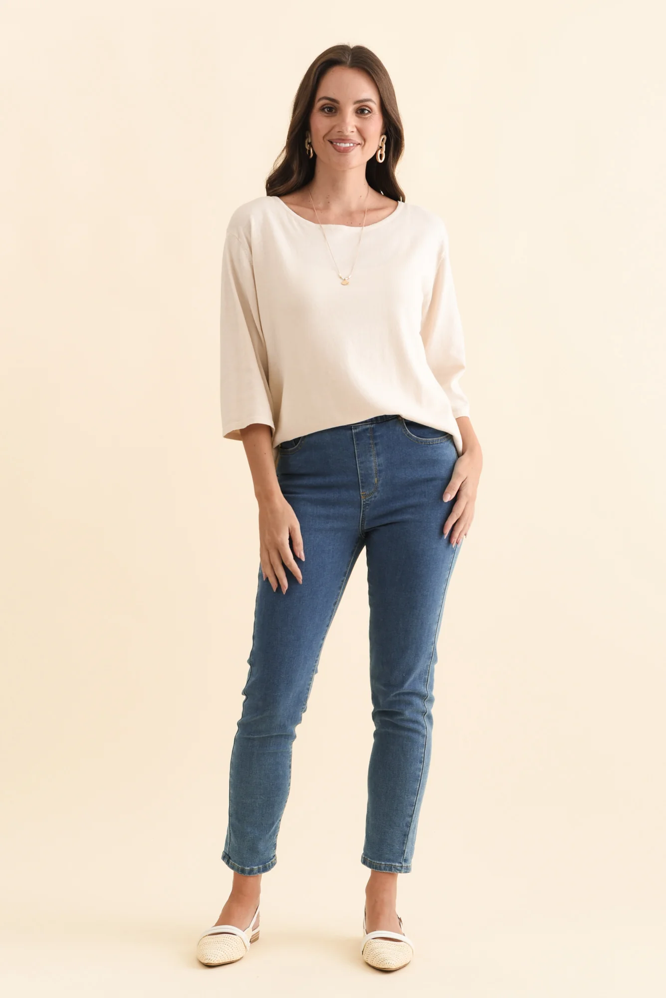 Zadie Blue Stretch Jeans - Image 6